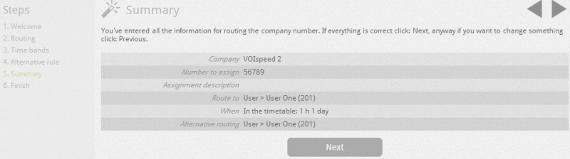 pbx add company number wizard6